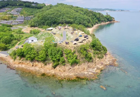 絶景キャンプ場風景