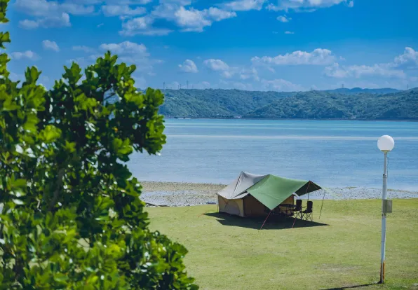 絶景キャンプ場風景