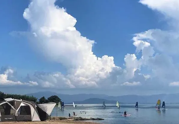 絶景キャンプ場風景