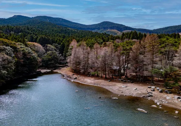 絶景キャンプ場風景