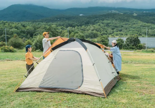 絶景キャンプ場風景
